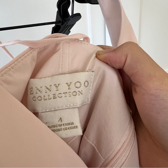 Jenny Yoo Bryce Surplice Bridesmaid Dress in Soft Blush - Picture 5 of 8